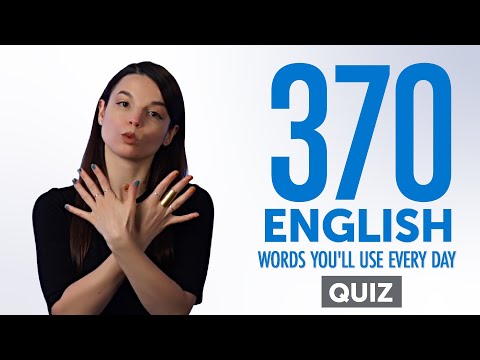 Quiz | 370 English Words You'll Use Every Day - Basic Vocabulary #77