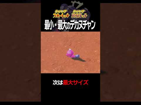 【大きさ比較】デカヌチャン編【ポケモンSV】#Shorts