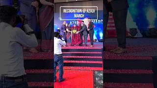 Recognition at Azadi March Event - New Delhi #businesscoach #motivation #businesspartner