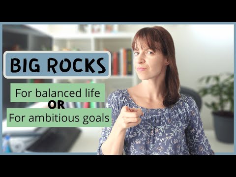 BIG ROCKS: time management tool for your success - put first things first| Stephen Covey