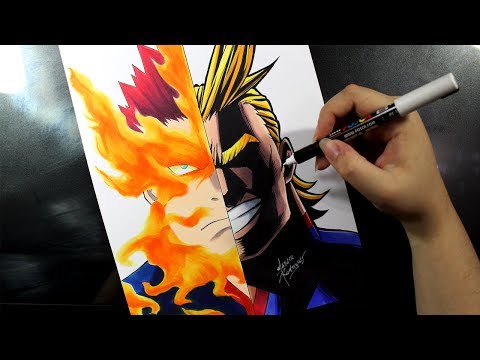 Speed Drawing - ENDEAVOR | ALL MIGHT [BOKU NO HERO ACADEMIA]