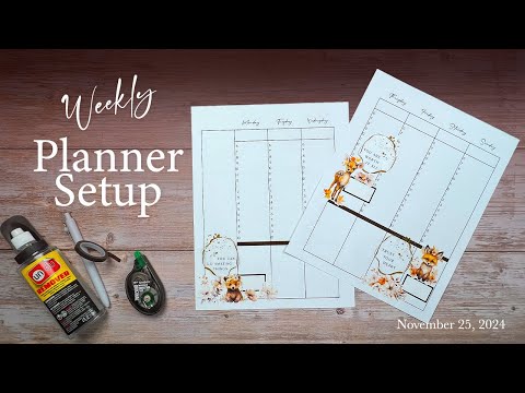 Weekly Planner Setup | November 25, 2024