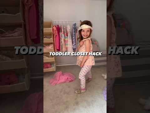 Toddler Closet Hack👗 #toddlertips