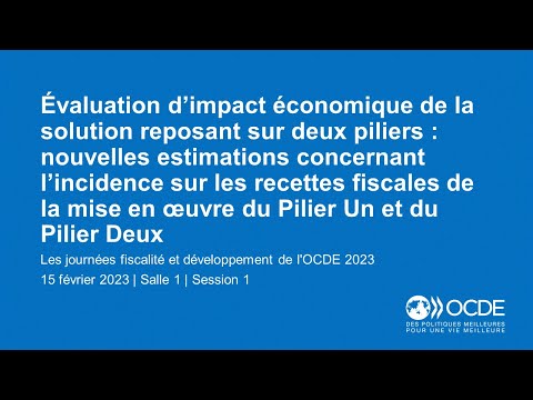 Journées fiscalité et développement de l'OCDE 2023 (Jour 1 Salle 1 Session 1): Évaluation économique