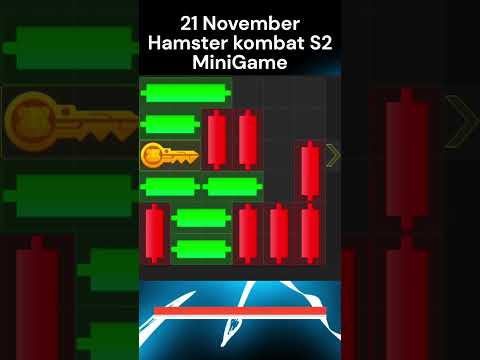 21 NOVEMBER Mini Game Puzzle Hamster Kombat today Solved #hamsterkombat #puzzlegame #puzzlegames