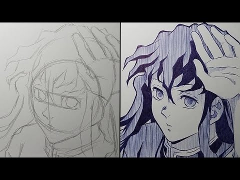 How To Draw Tokito Muichiro Step By Step - [Kimetsu No Yaiba]