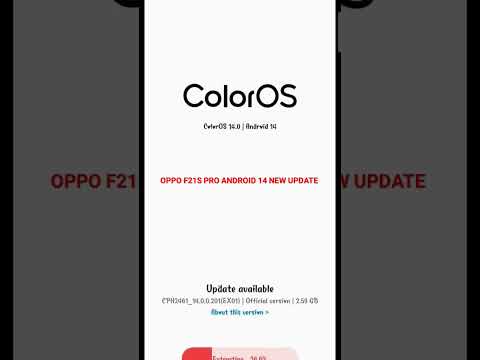 OPPO F21s PRO ANDROID 14 OFFICIAL UPDATE #oppof21spro #android14 #opponet #oppomobile #oppo