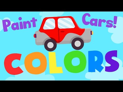 Colors for kids | Learn Colors by Painting Cars | LOTTY LEARNS