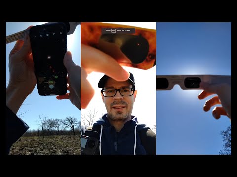 Streaming the 2024 eclipse in Northern Illinois 📷👍