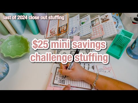 LAST sunday savings of 2024 & mini #giveaway  | $25 mini challenge stuffing & close out