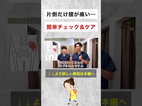 片側だけの腰痛を解決する簡単トレーニング #shorts