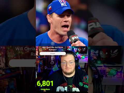 John Cena Declares for Rumble!! #wwe #wwereaction #shorts #wrestlingreaction