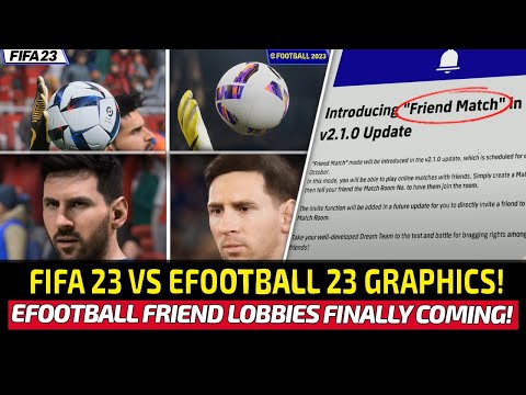 [TTB] FIFA 23 VS EFOOTBALL 2023 GRAPHICS COMPARISON!🔥 - EFOOTBALL 2023 V2.1 UPDATE COMING