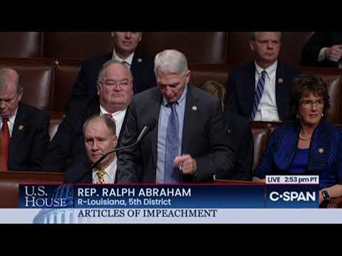 Abraham Speaks on House Floor against Articles of Impeachment