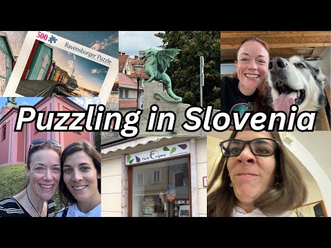 PUZZLING IN SLOVENIA!! A Speed Puzzling Competition, a Malamute and Paddle Tennis - OH MY!! #puzzle