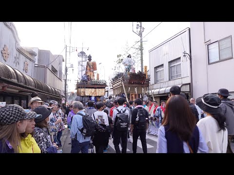 佐原の大祭2023秋　中日　曳き分れ