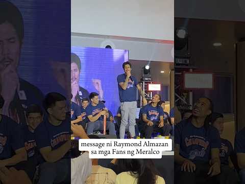 Rock & roll Raymond Almazan may message sa mga fans#pba#meralcobolts #meralcoboltschampion #pba2024