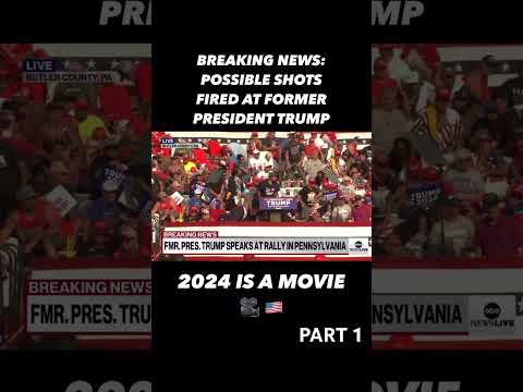 BREAKING NEWS: POSSIBLE SHOTS FIRED AT FORMER PRESIDENT TRUMP (part 1)