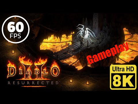 Diablo II Resurrected Gameplay 8k 60 FPS (Enhanced with Neural Network AI)