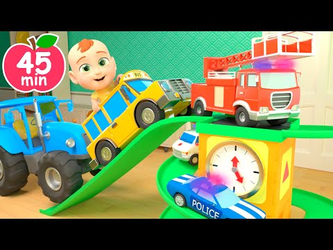 Hickory Dickory Dock (Vehicles Version) | Newborn Baby Songs & Nursery Rhymes