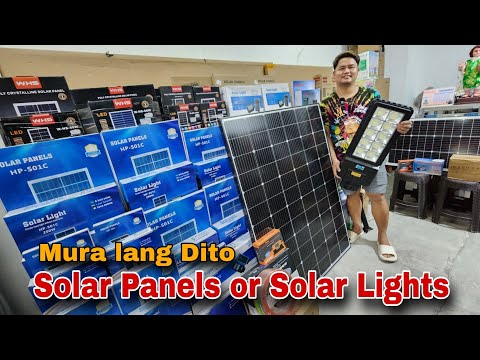 Solar Panels or Solar Lights Mura lang Dito