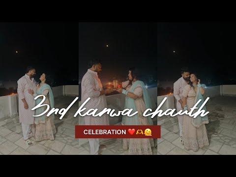 My 3rd karwa Chauth Celebration ✨🌙❤️🫠|| karwachauth vlog