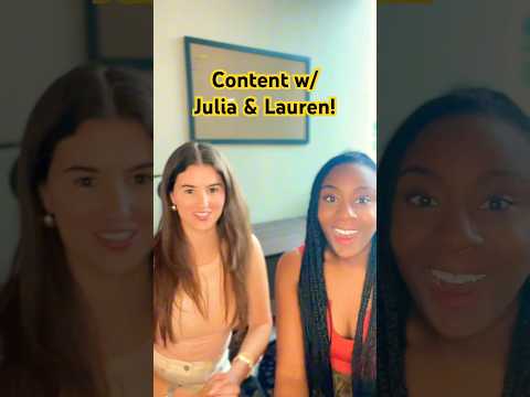 Filming with Julia and Lauren! #youtube #contentcreator