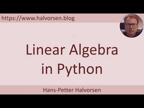 Linear Algebra in Python