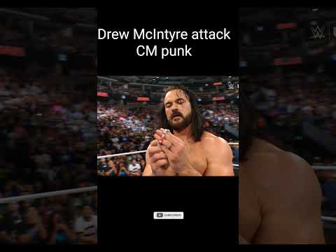 Drew McIntyre attacked CM punk #wweraw #cmpunk #drewmcintyre