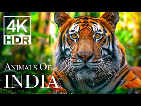 INDIA Wildlife In 4K - Amazing Scenes Of India's Animals | Scenic Relaxation Film