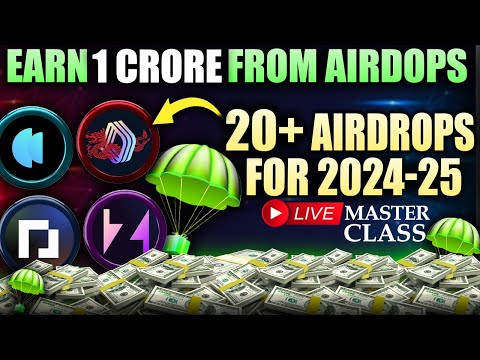 Earn Your First 1 Crore From Crypto Airdops 🪂 | Ultimate Crypto Airdrop Guide 2024