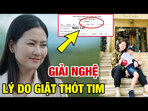 Bàng Hoàng Lý Do NGỌC LAN Đột Ngột Giải Nghệ; Lập Sẵn Di Chúc Sau 5 Năm Ly Hôn THANH BÌNH