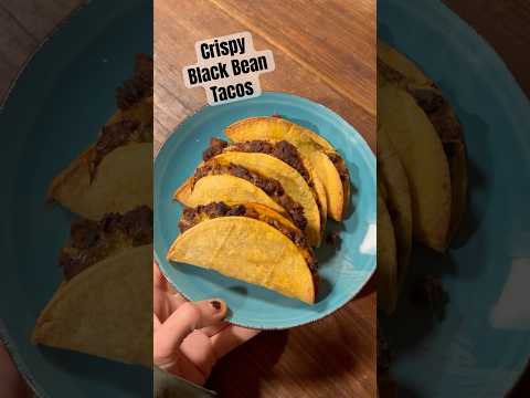 Today on the Homestead: Crispy Baked Black Bean Tacos | Quick & Easy Taco Tuesday Recipe #shorts