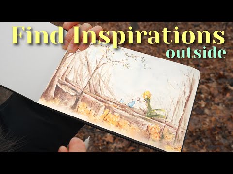 Painting an anime scene with watercolor