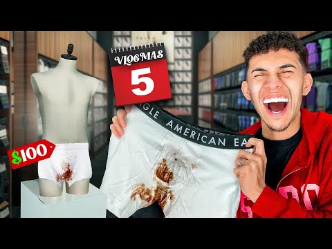 Selling Pooped Underwear At A Store *PRANK* | VLOGMAS 5