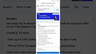 Tide business saving account update 660 #refertrick #earnmoneyonline #earningapp #refer #yearlyplan