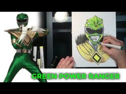 Green Power Ranger Quick Sketch