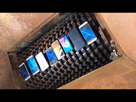 Smartphone vs Shredding machine, Recycling