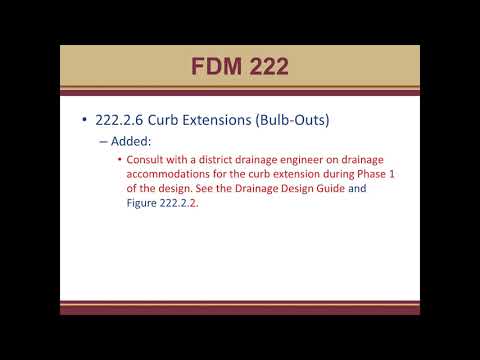 2021 Updates to FDM 222