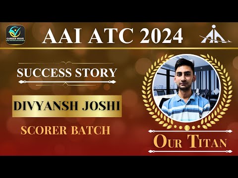 Success talks with Divyansh Joshi (Scorer Batch)  #aaijeatc #aaiatc #aaicw #careerwave