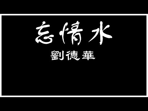 劉德華 忘情水 【歌詞板/Lyric】