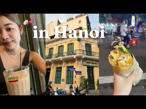 48h in Hanoi as a solo traveller loving Vietnam🤍| coconut coffee addiction😋|my best Banh Mi🥖