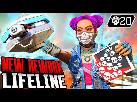 NEW LIFELINE REWORK 20 KILLS AND 4K DAMAGE (Apex Legends Gameplay)