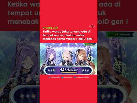 KETIKA WARGA JAKARTA YANG ADA DI TEMPAT UMUM, TEBAK NAMA VTUBER HOLOID GEN 1 #shorts #vtuber