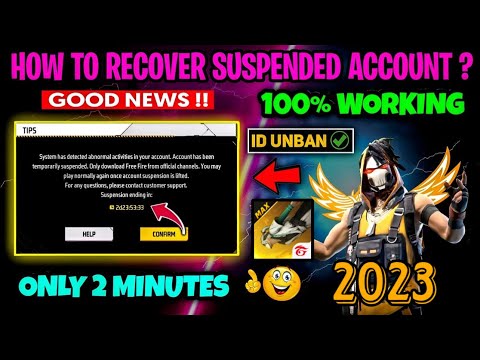 How To Recover Free Fire Suspended Account | Ff Suspended Id Recover 100%| Freefire Id Unban Trick🔥