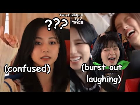 twice tzuyu being effortlessly funny and then there’s sana almost died at laughing