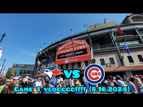 Re-upload BLUE JAYS VS CUBS VLOGGGG!!!!! GAME 1!!! MUST WATCH!!! (8.16.2024)