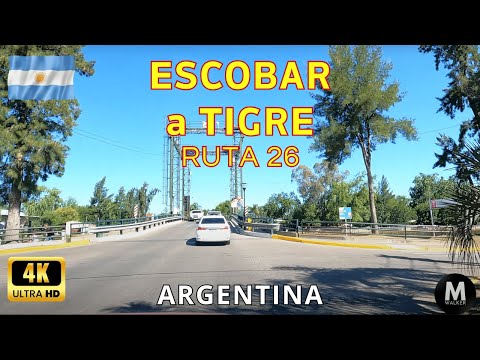 Buenos Aires Argentina - Escobar a Tigre por Ruta 26 - viaje 24