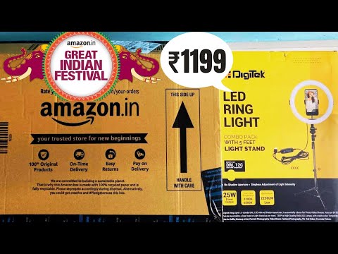 Digitek (DRL 12C) Led Ring Light Unboxing & First Look l amazon Great Indian Sale l Buy @t 1199🔥