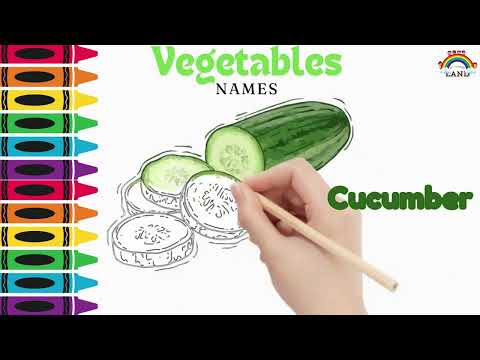 Creative Vegetable Name#6 Art | Drawing and Learning Activity for Kids"